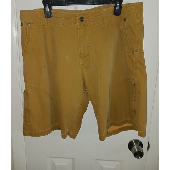 Kuhl Other - Kuhl Ramblr Shorts Mens 36 Brown Orange Cargo Vintage Patina Dye Outdoor Hiking*